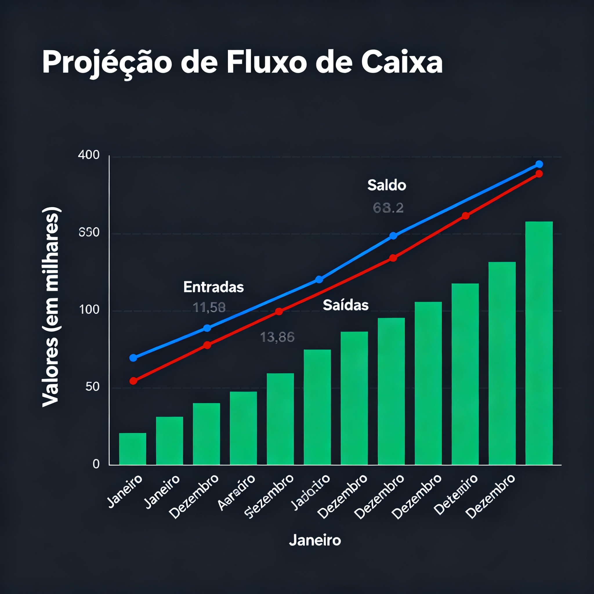 Planejamento Financeiro para Empresas: Projeção de Fluxo de Caixa, DRE e Indicadores Estratégicos
